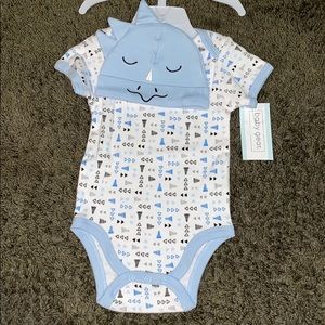 Dino onesie with Bennie set